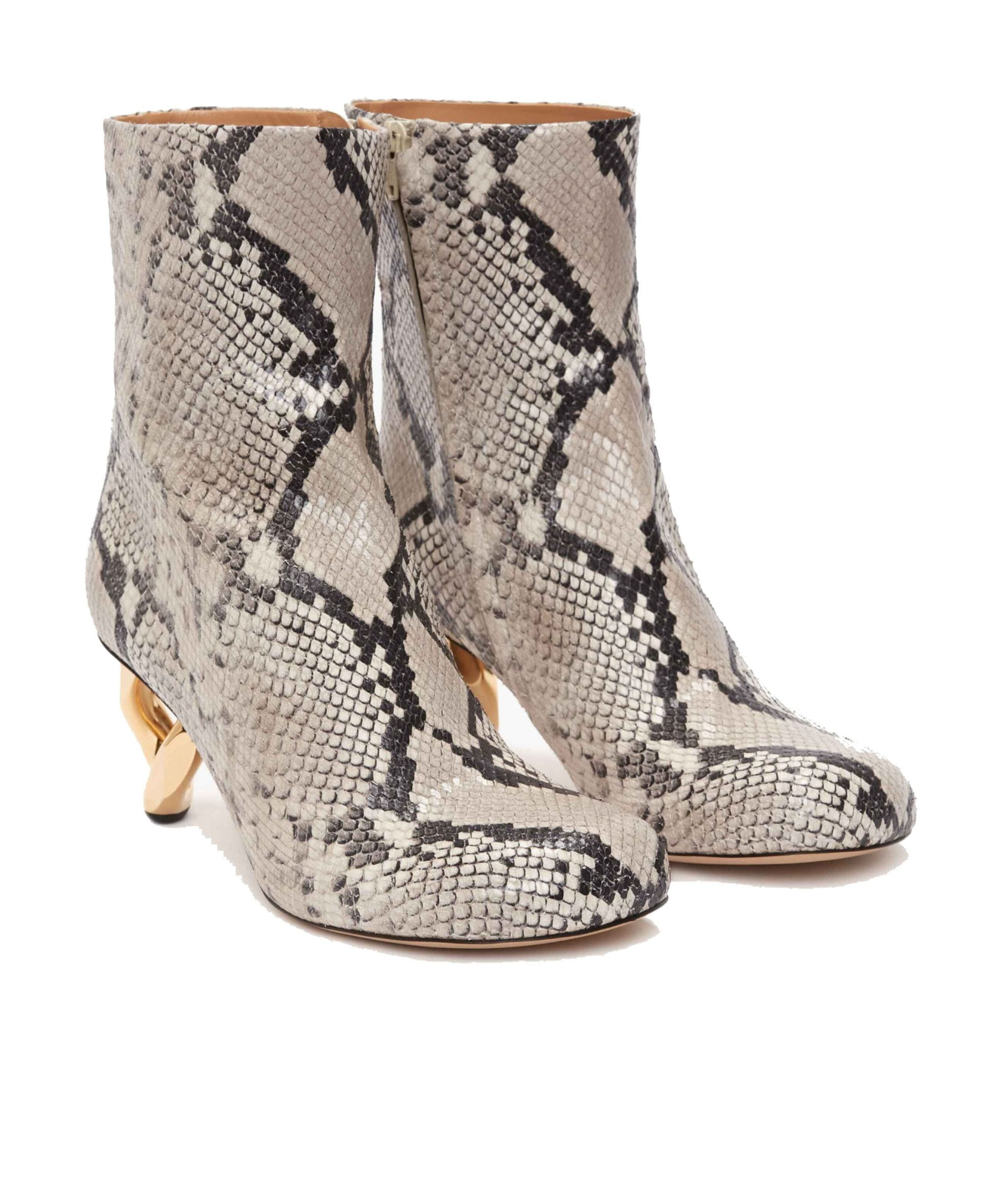 Jw Anderson Round-headed High Heels In Nude