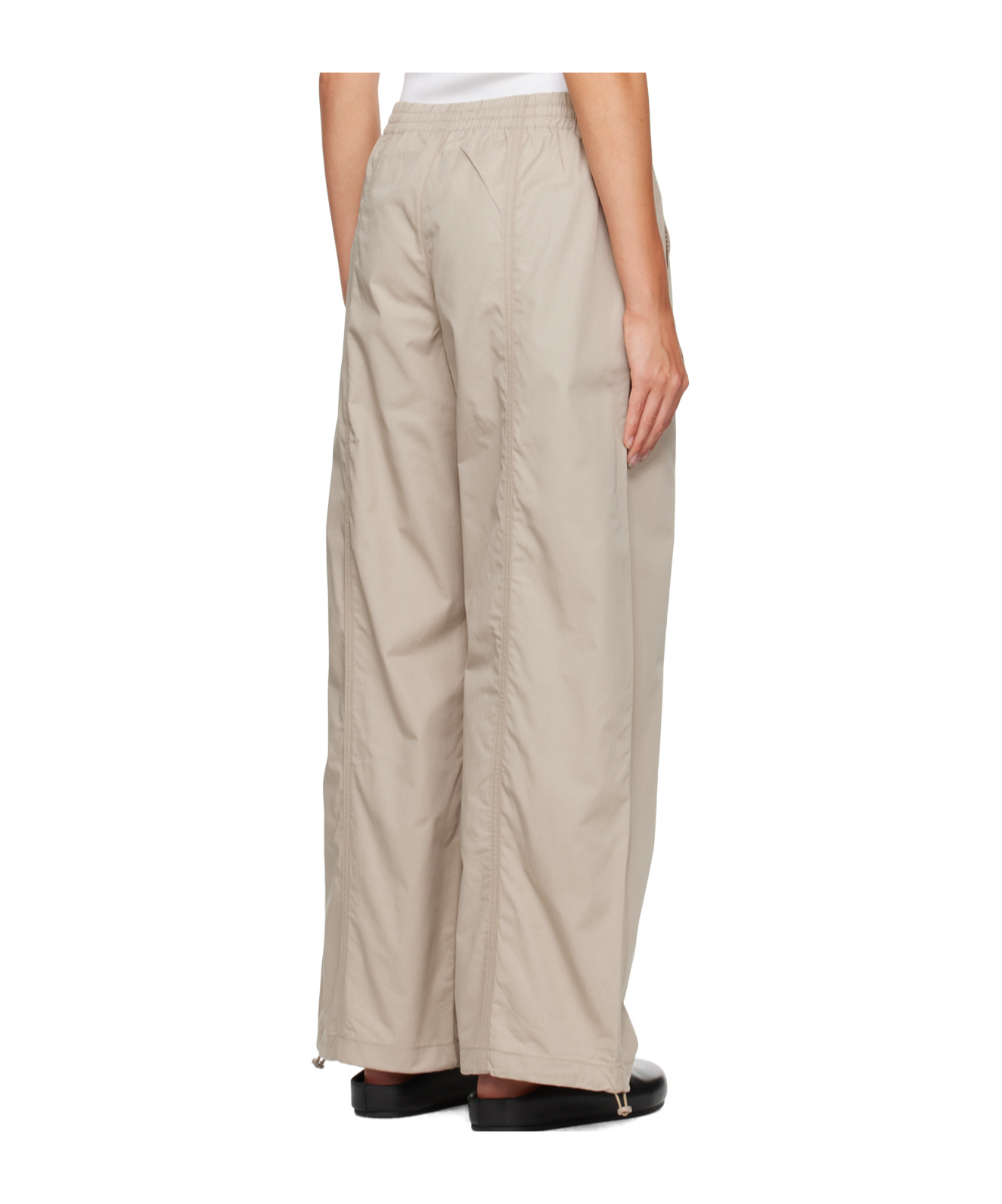 Agolde Beige Dakota Trousers In Neutral