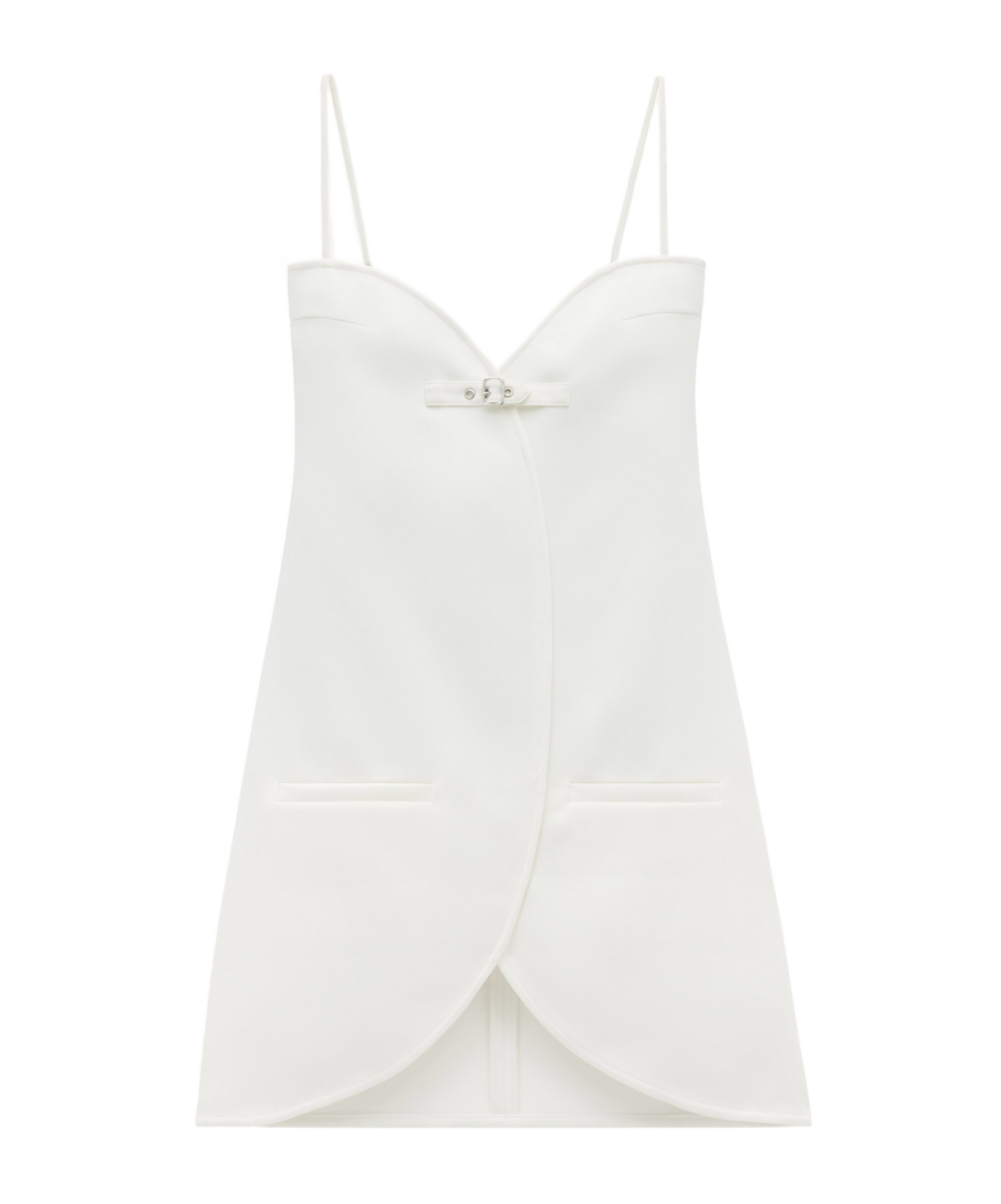 Courrèges Ellipse Tailored Minidress In White