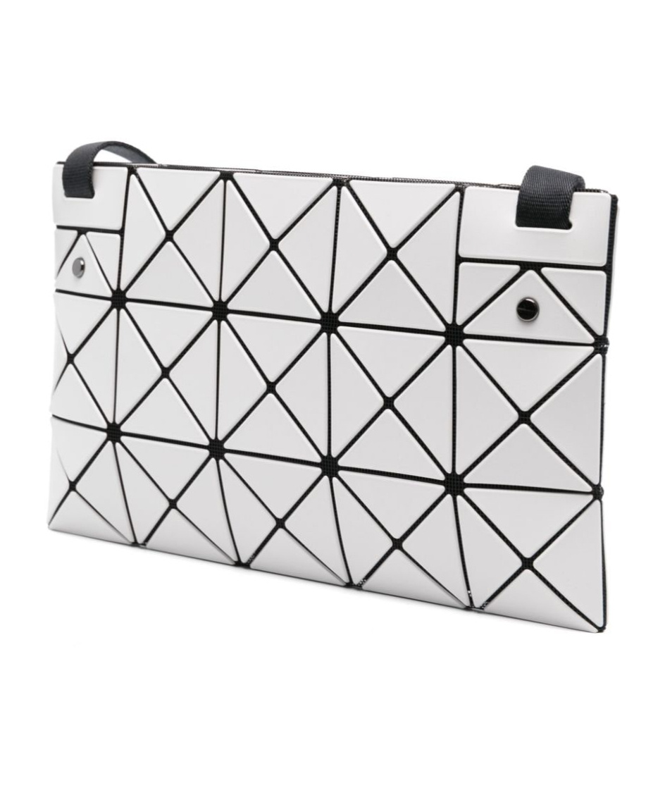 Bao Bao Issey Miyake Gray Carton Matte Shoulder Bag In White
