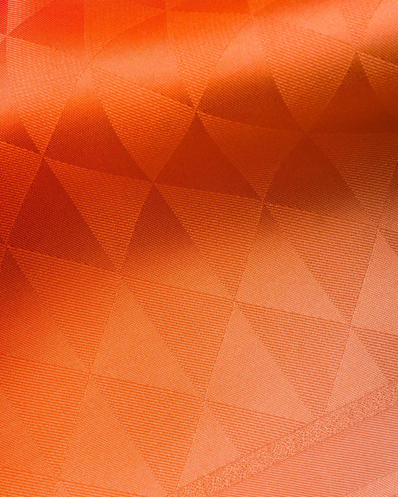 Prada Printed Silk Twill Scarf In Red
