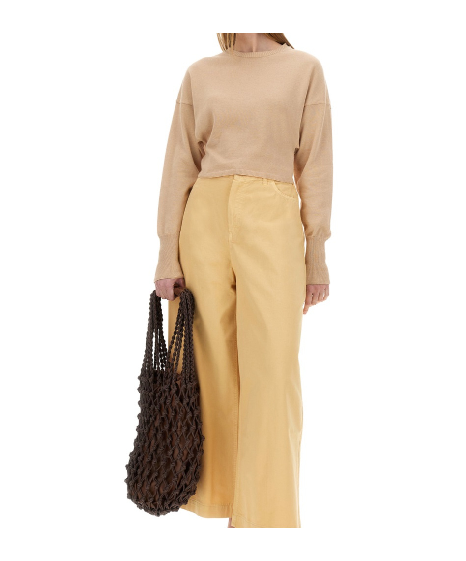 Shop Alysi Long-sleeved Sweater In Nude