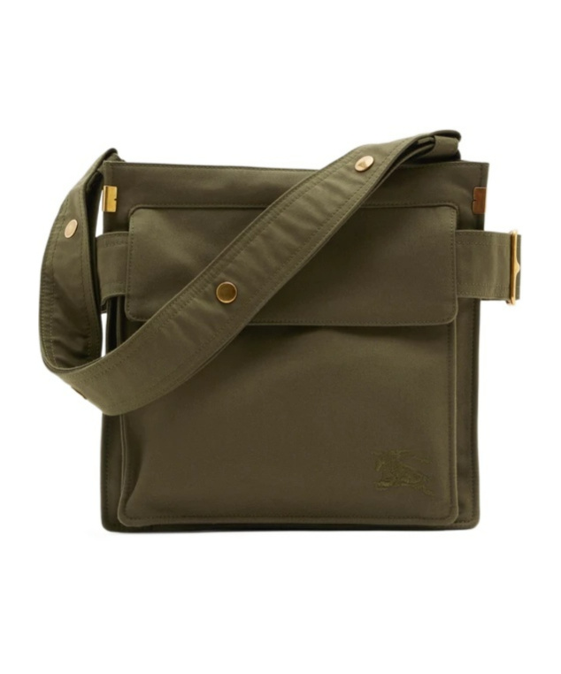 Burberry Trench Logo-embroidered Messenger Bag In Brown