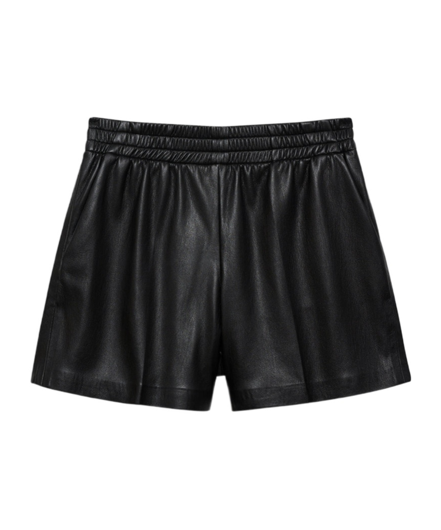 Shop Anine Bing Kam Shorts In Black