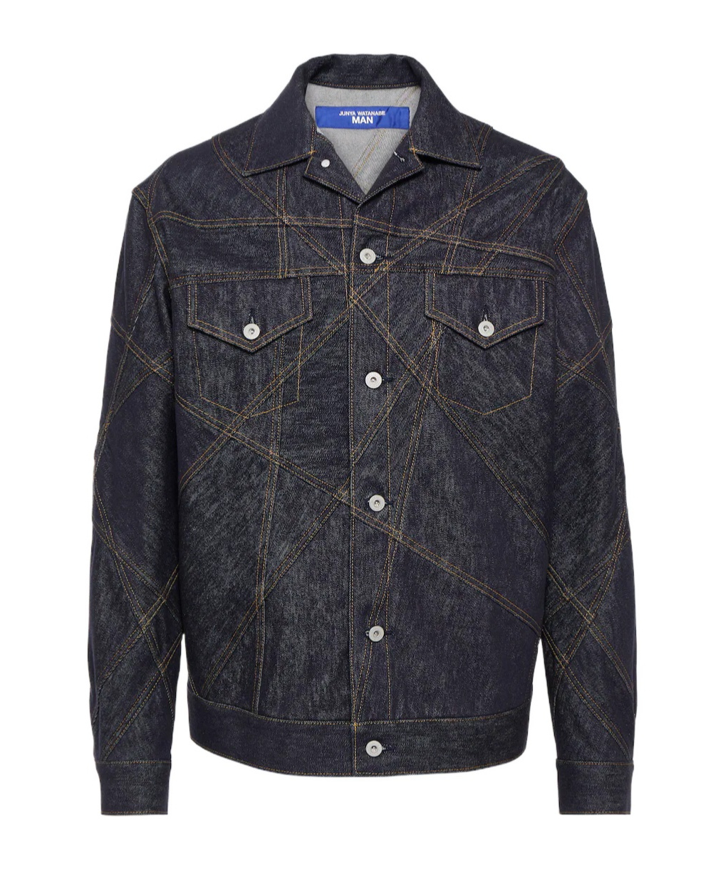 JUNYA WATANABE BUTTON-DOWN LONG-SLEEVED DENIM JACKET
