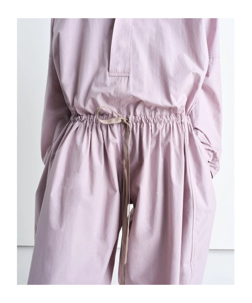 Lemaire Parachute Jumpsuit In Dusty Rose