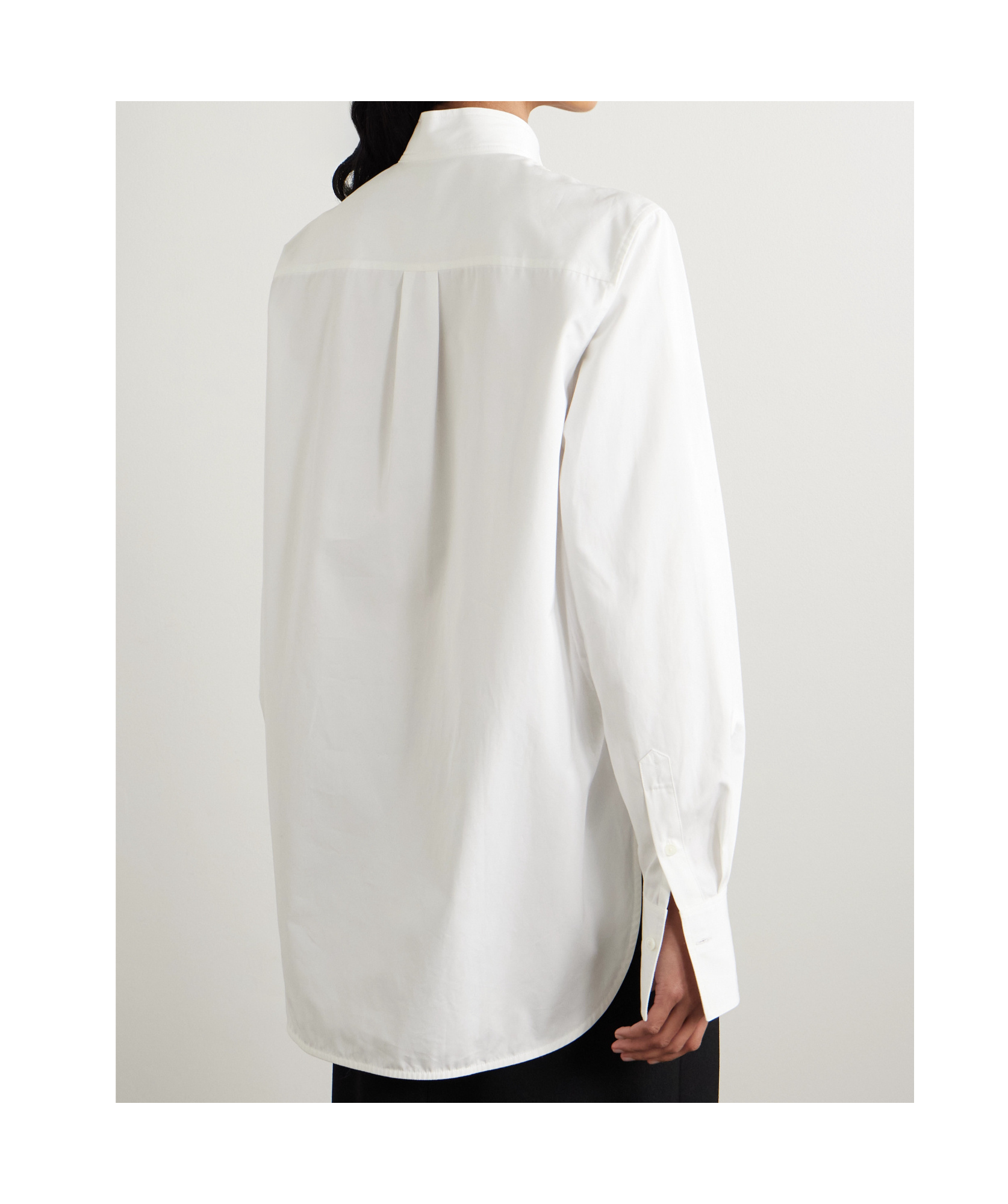 Totême Wingtip-collar Tuxedo Shirt In White
