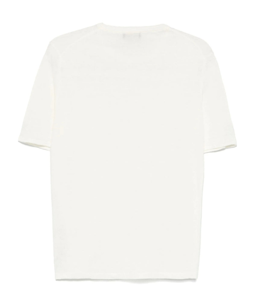 Roberto Collina Round Neck Short Sleeve T-shirt In White