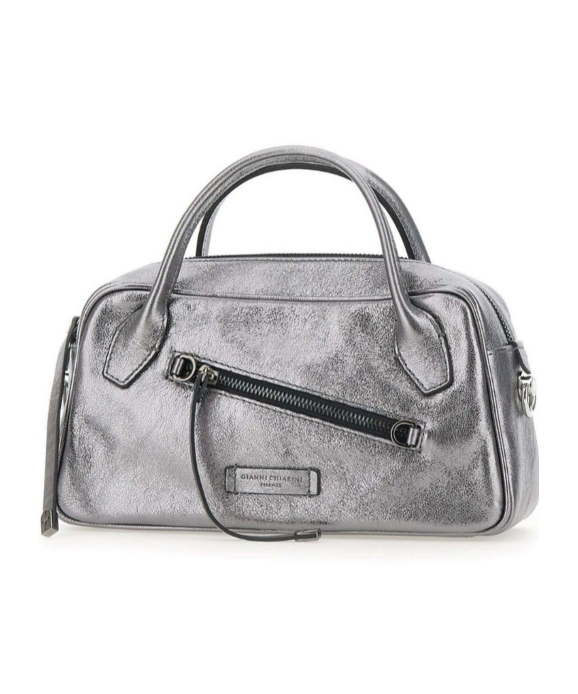 Gianni Chiarini Cindy Top Handle Bag In Gray