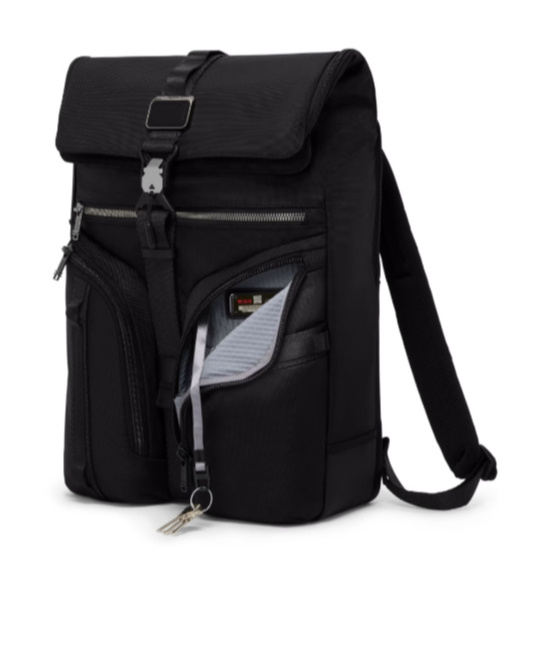 Tumi Flap-top Backpack In Black