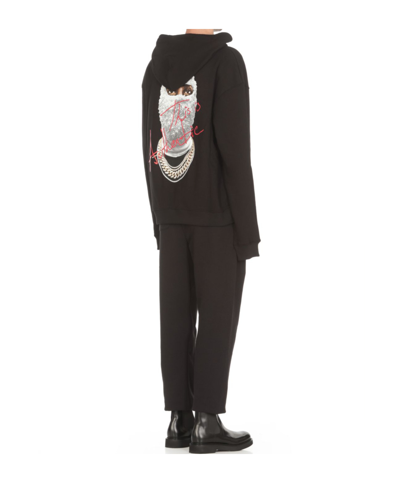 Ih Nom Uh Nit Crown Mask Sweatshirt In Black