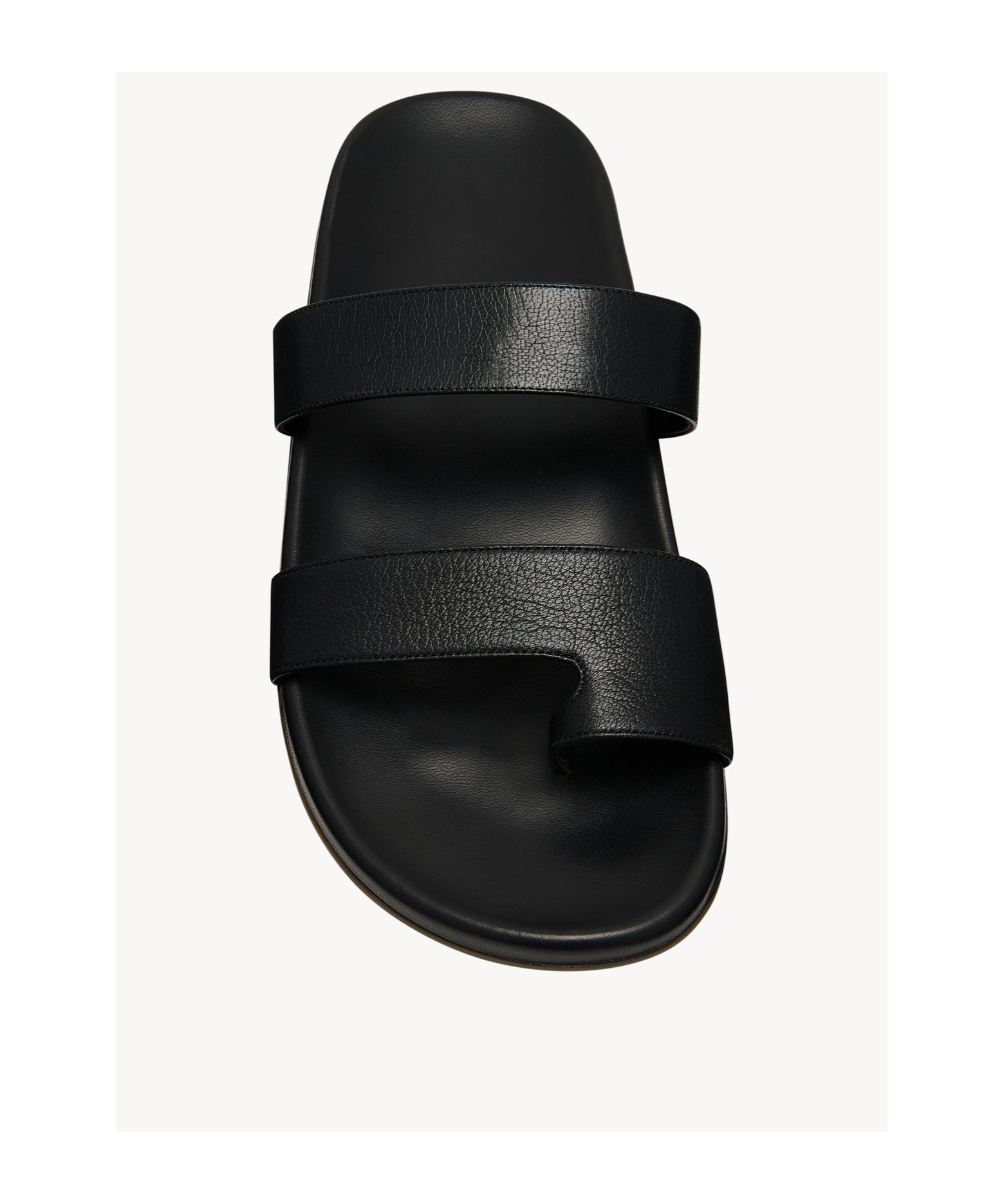 The Row Hugh Slippers In Black