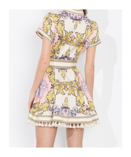 Alice And Olivia Lucy Mini Shirt Dress In Daydreaming And Homesickness