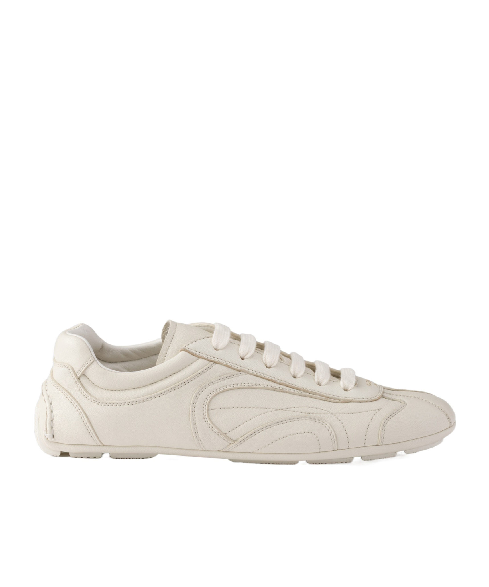Prada Montecarlo Re-edition 2005 Nappa Leather Sneakers In White