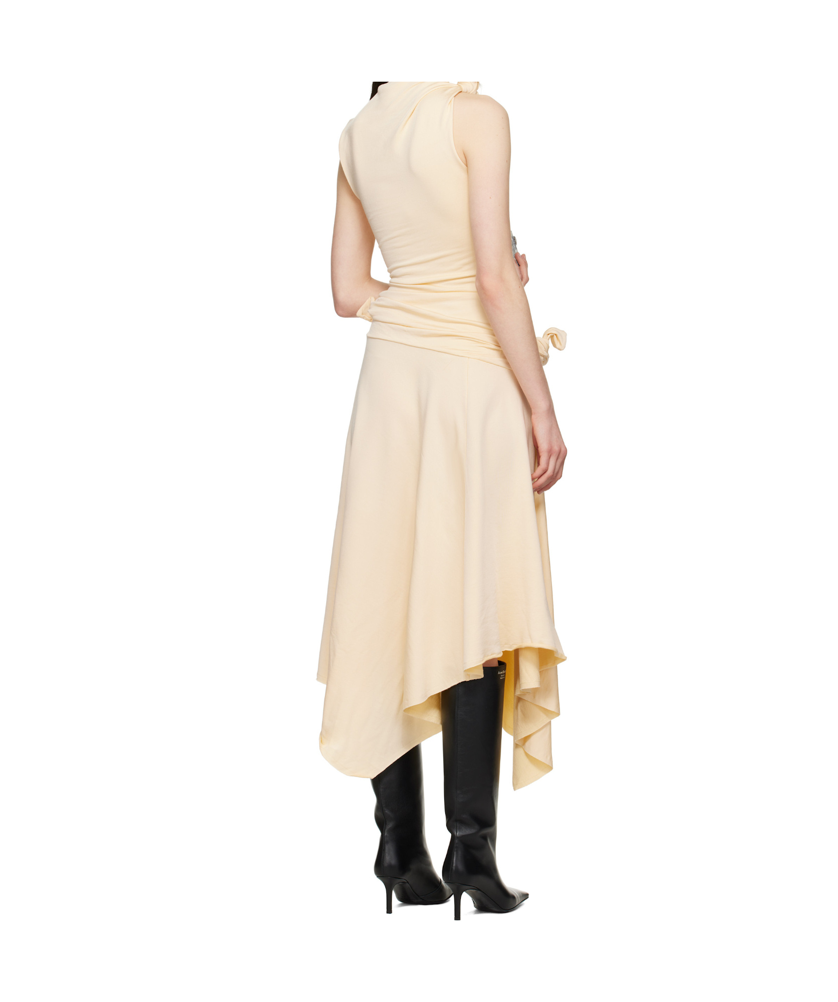 Acne Studios Long-sleeved Dress In Nude