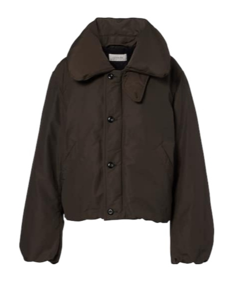 Lemaire Women Brown Water-repellent Puffer Blouson In Brown