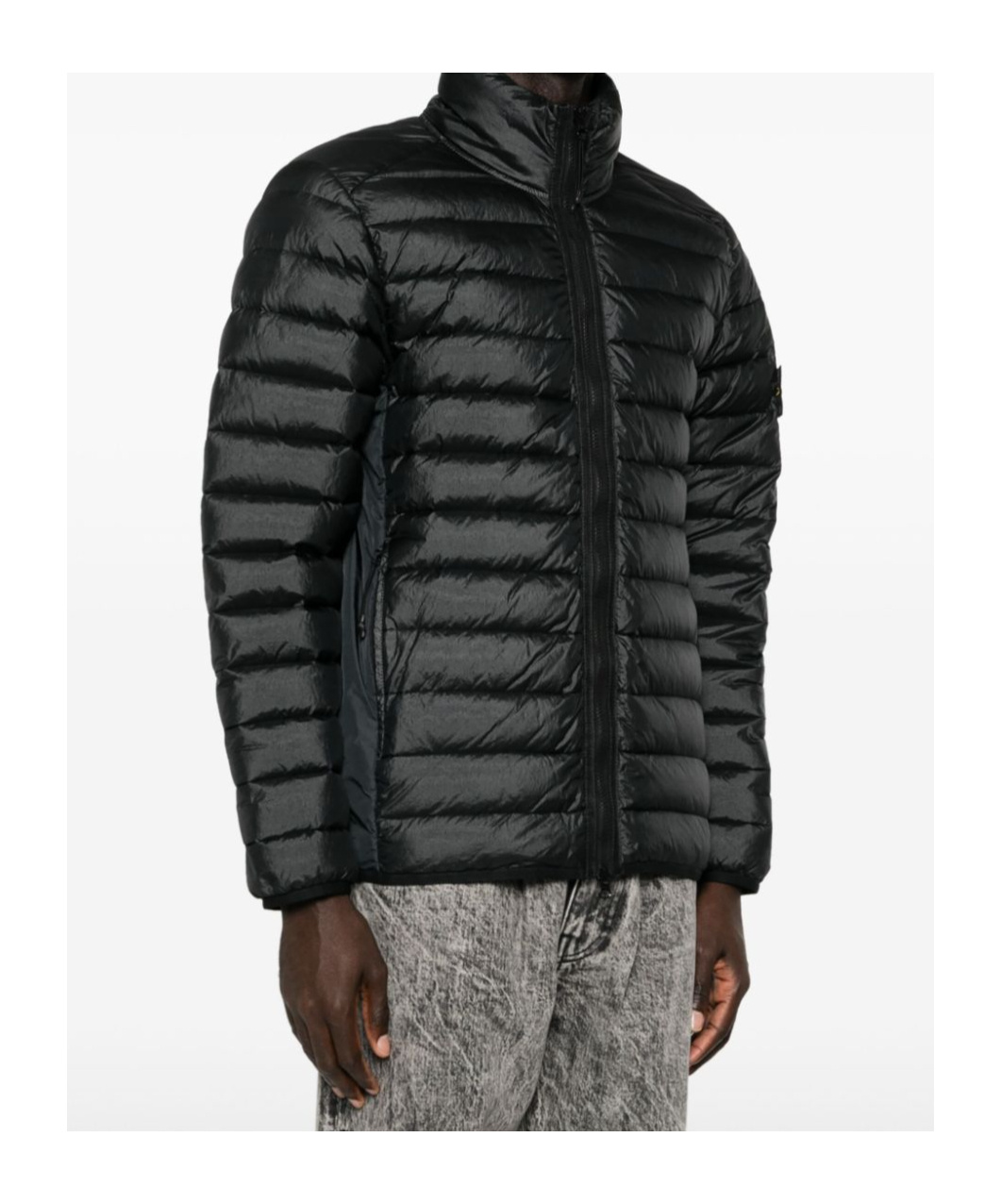 STONE ISLAND STONE ISLAND QUILTED ZIPPED JACKET
