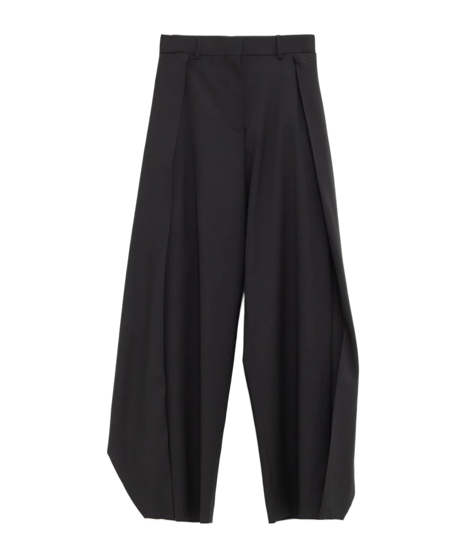 Loewe Pleated Trousers In Black