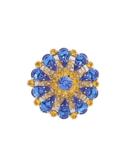 Dolce & Gabbana Crystal-embellished Brooch In Multi