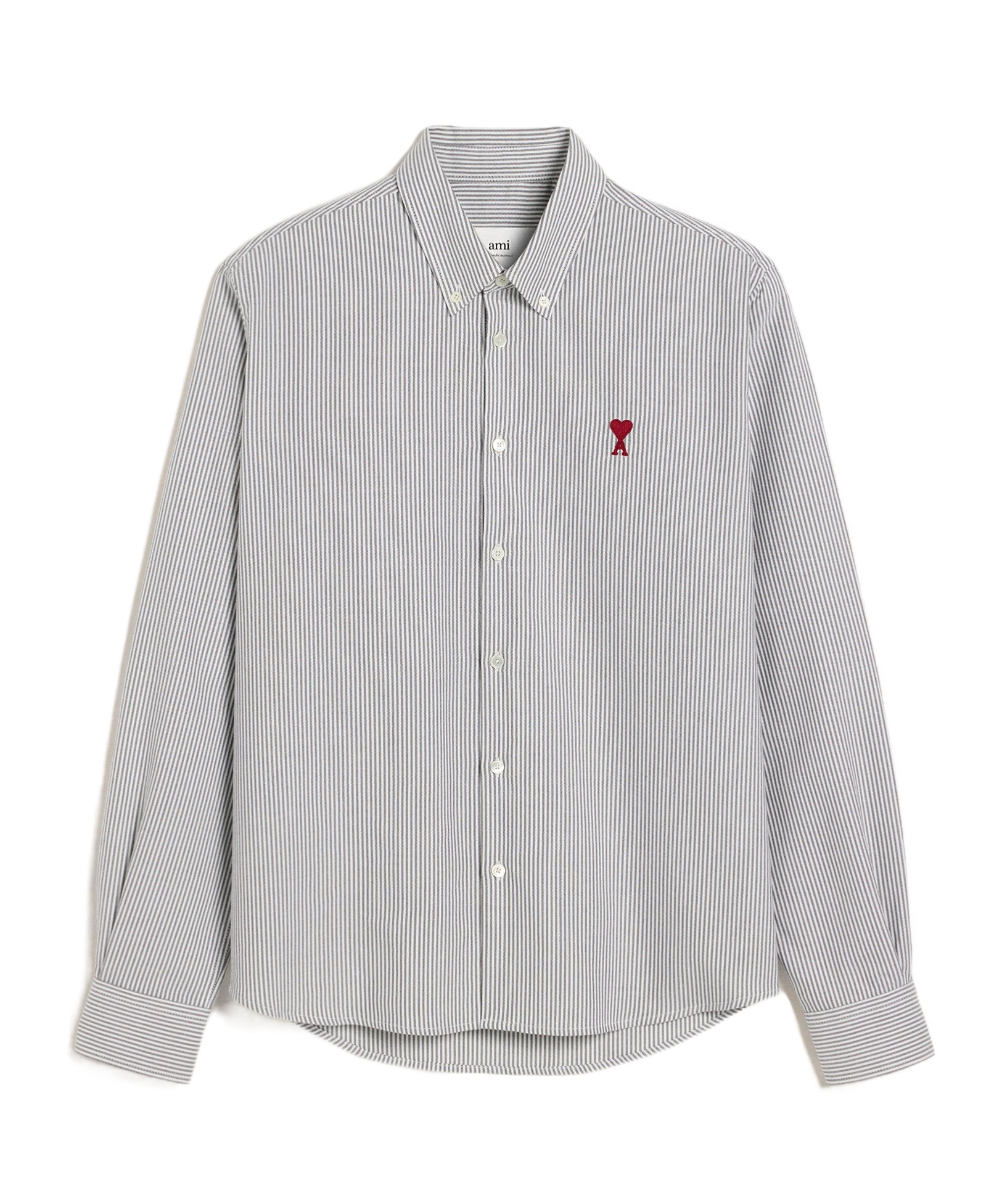 Ami Alexandre Mattiussi Ami Paris Shirt In Gray