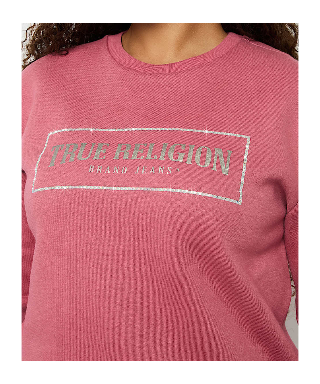 True Religion Long Sleeve Sweatshirt In Red