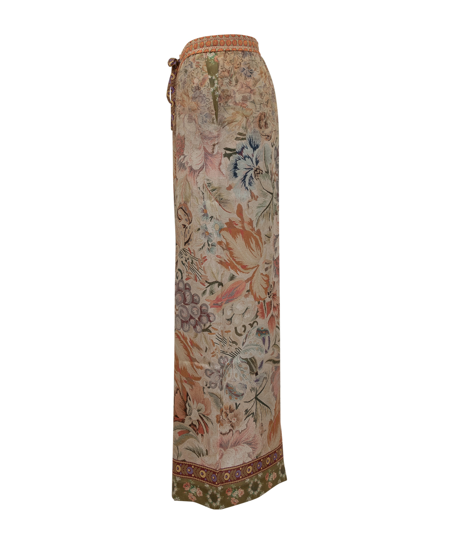 Pierre-louis Mascia Silk Tapestry-style Wide Pants In Multi