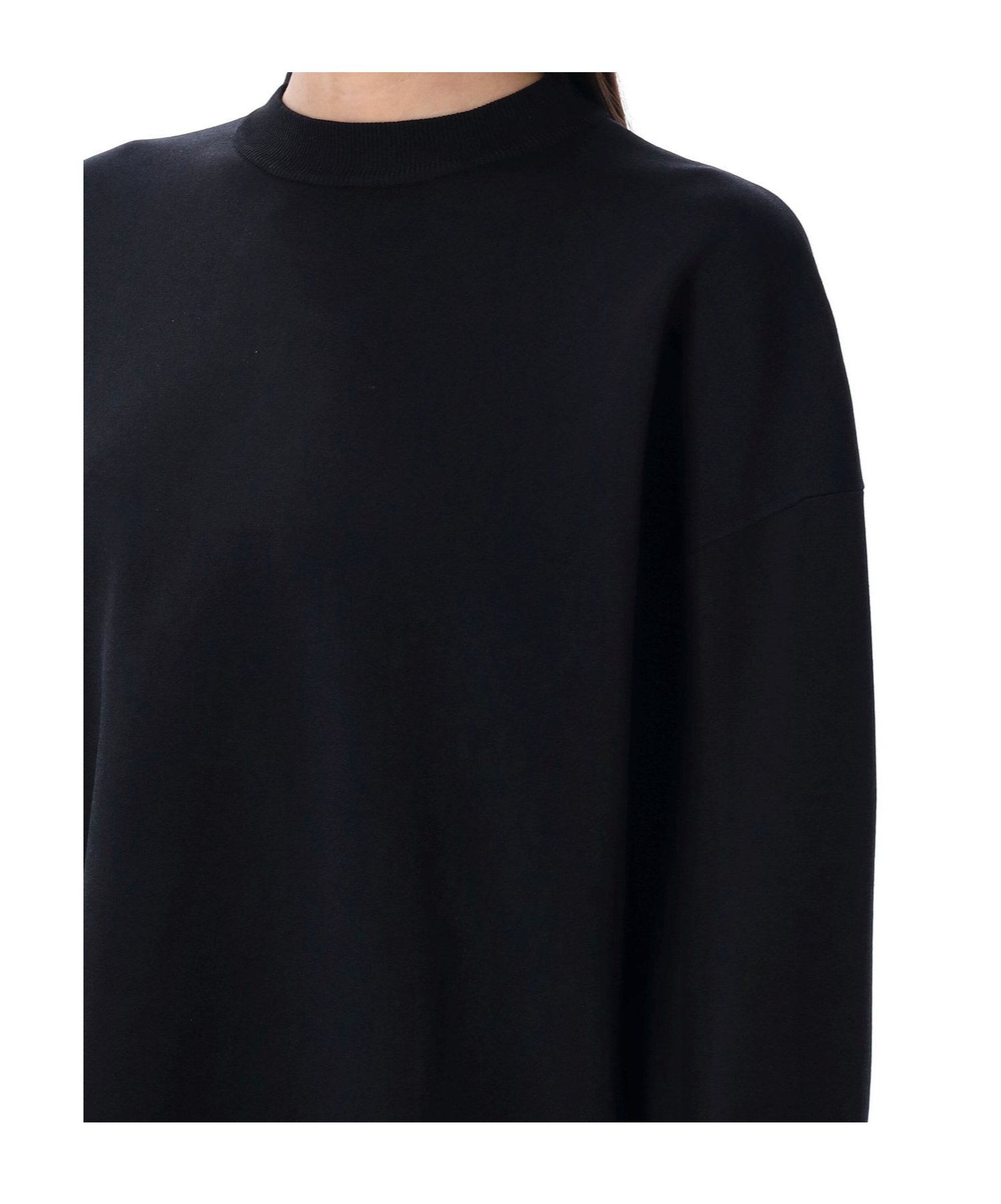 Shop Studio Nicholson Idro Crewneck Sweatshirt In Dark Navy