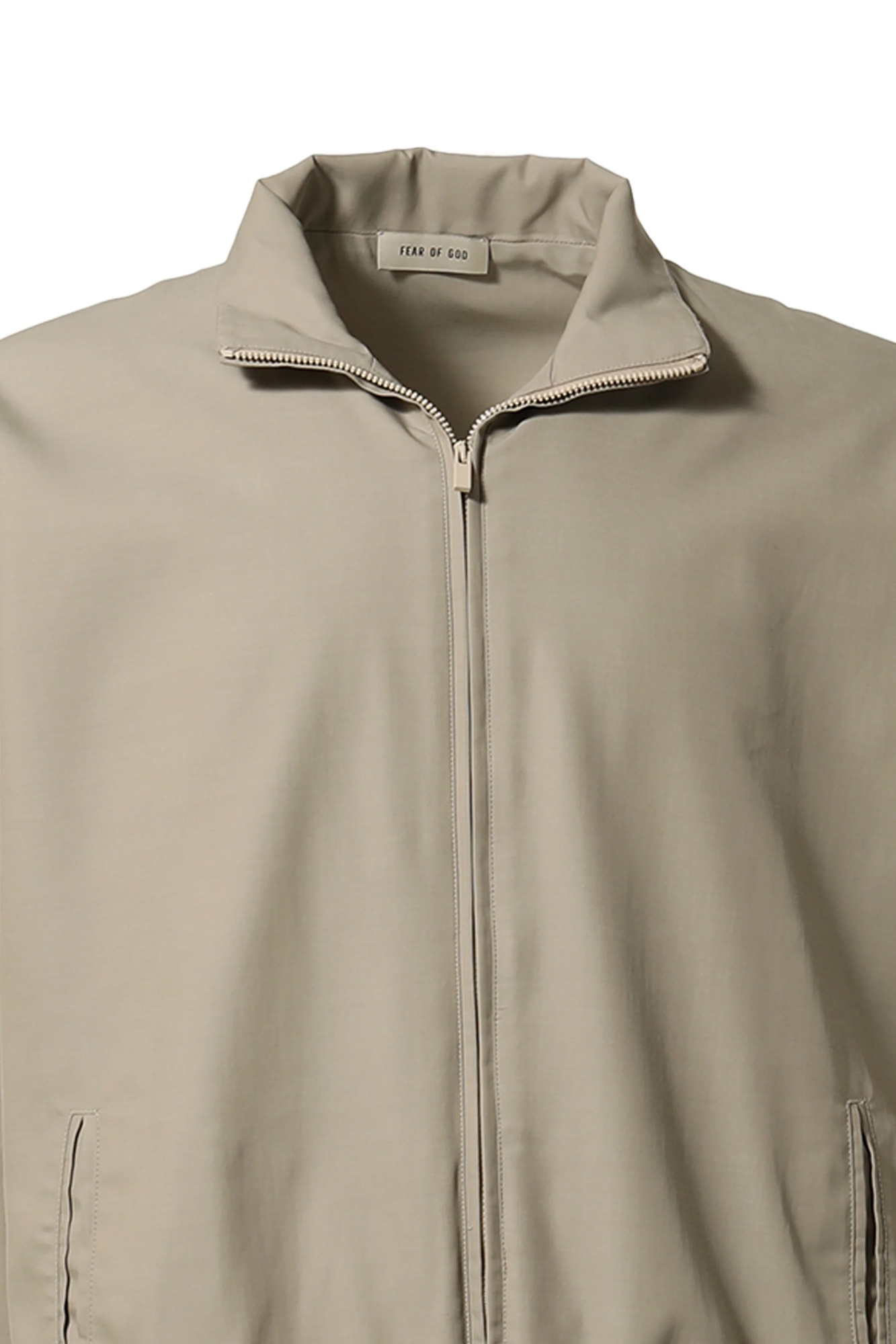 Fear Of God High Collar Long Sleeve Casual Jacket In Brown