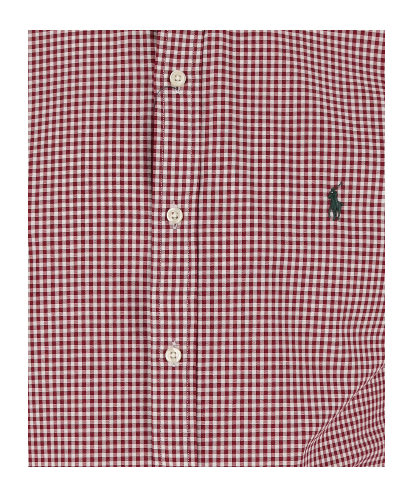 POLO RALPH LAUREN POLO RALPH LAUREN LOGO EMBROIDERED CHECKED SHIRT