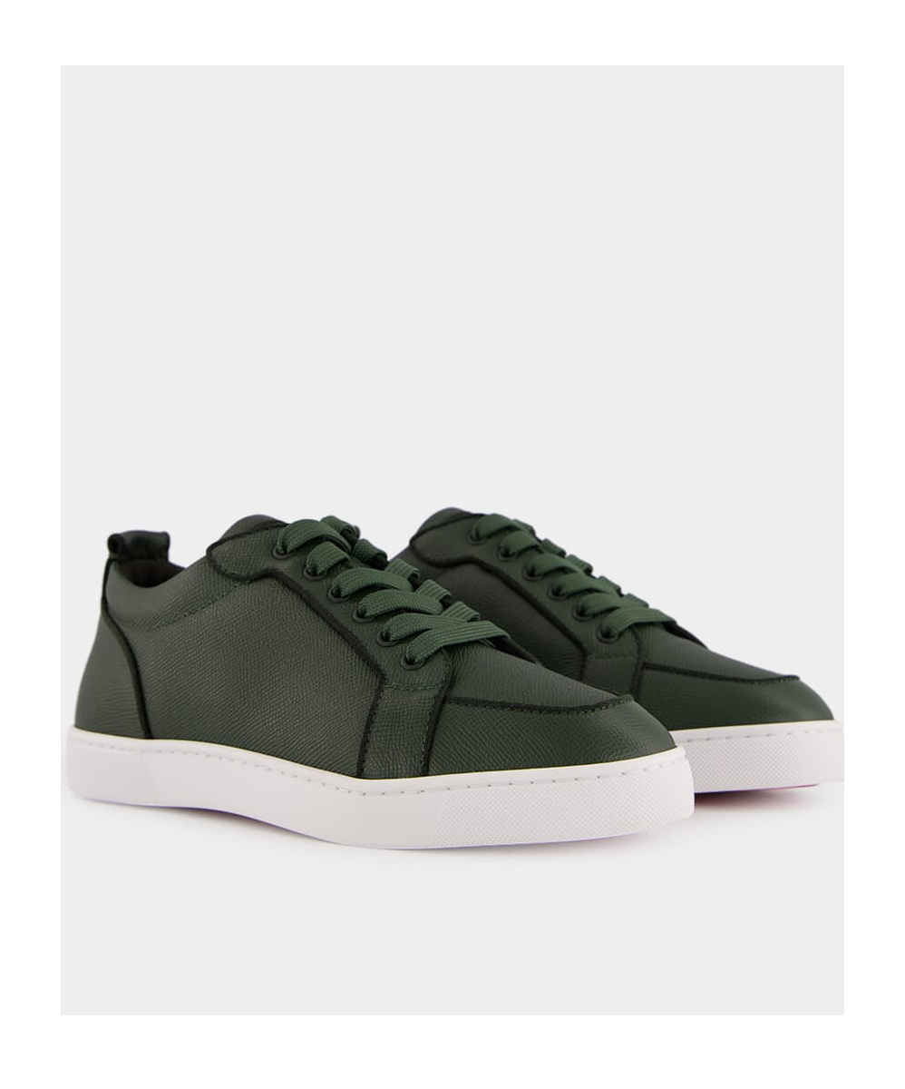 Christian Louboutin Lace-up Low-top Sneakers In Green