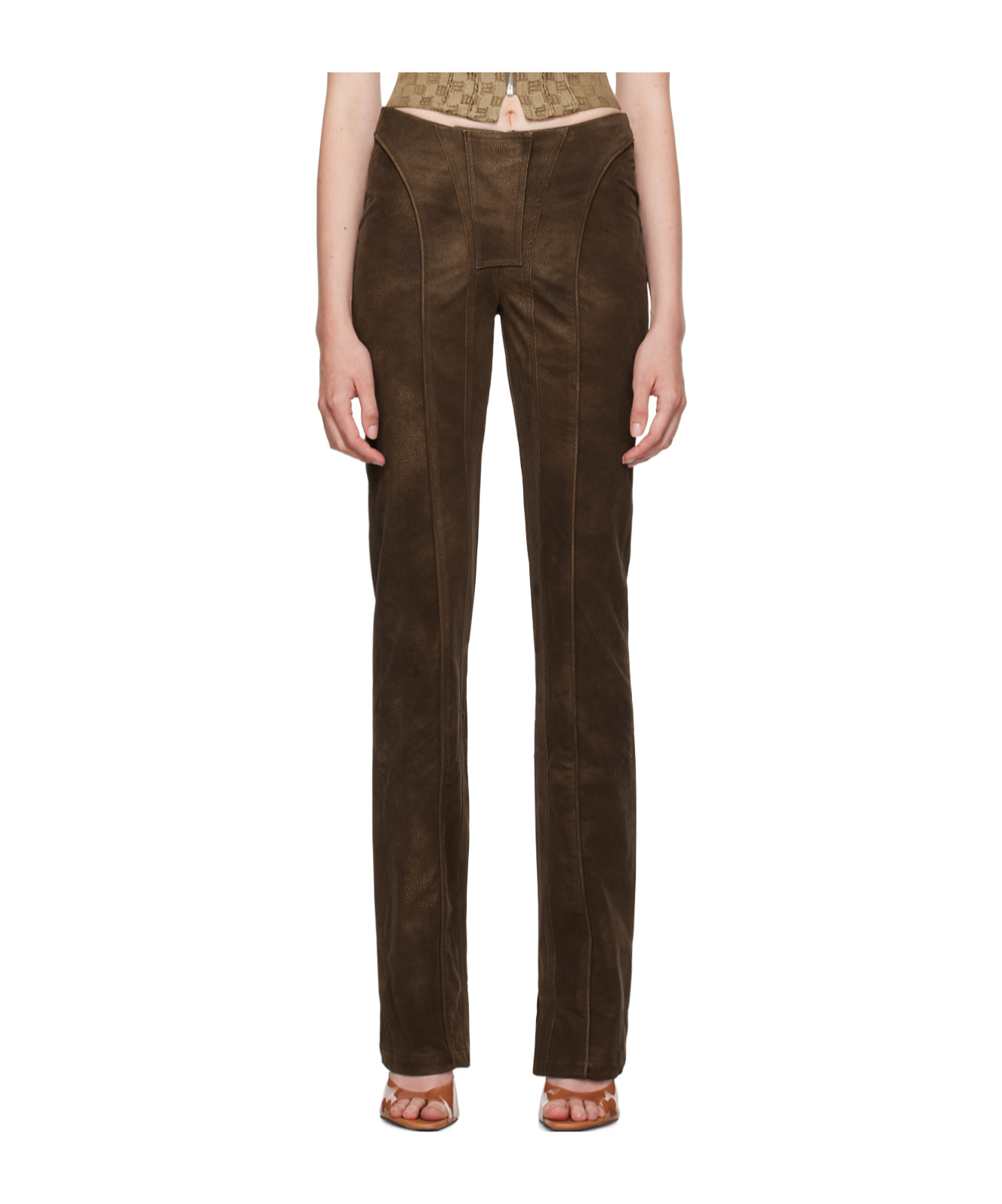 Misbhv Stitched Tailored Casual Pants In Black
