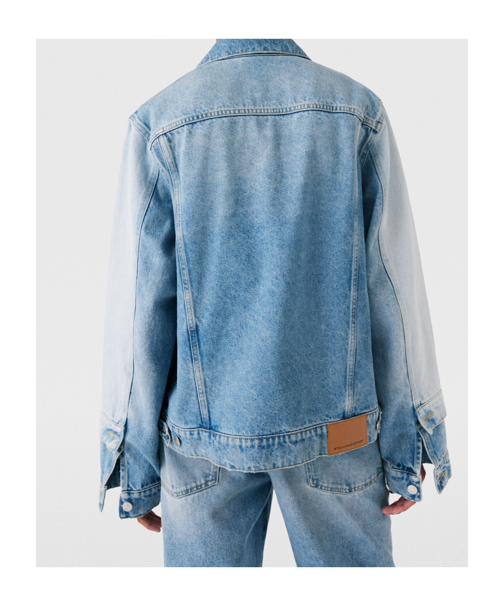 Stella Mccartney Contrast-matched Denim Jacket In White