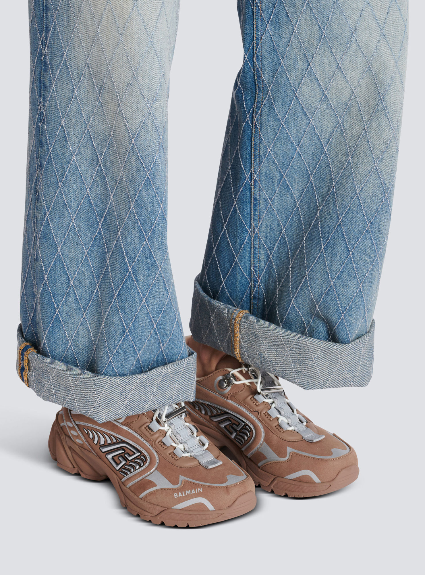 Balmain Cosmic Dust Suede Trainers