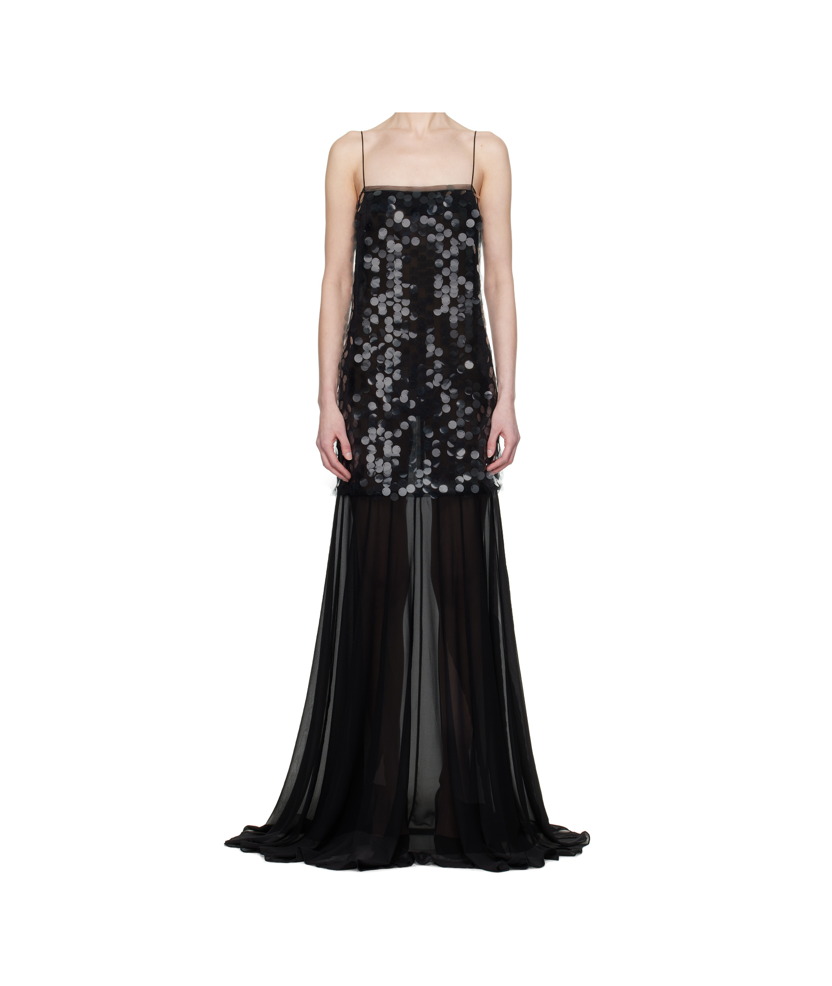 16arlington Black Salia Sequin Maxi Dress In Black