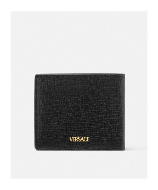 Versace Medusa Biggie Bi-fold Wallet In Black