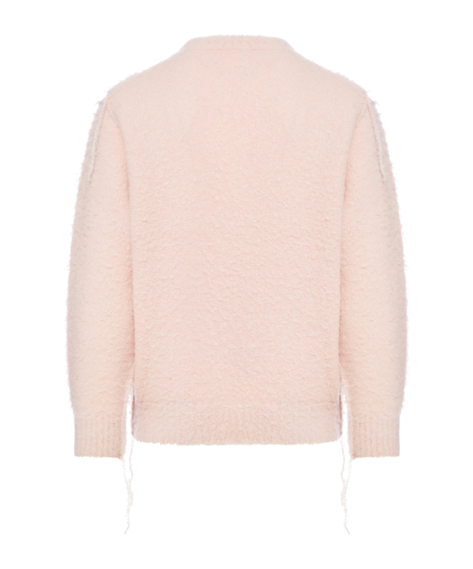 Sacai Round Neck Sweater In Nude