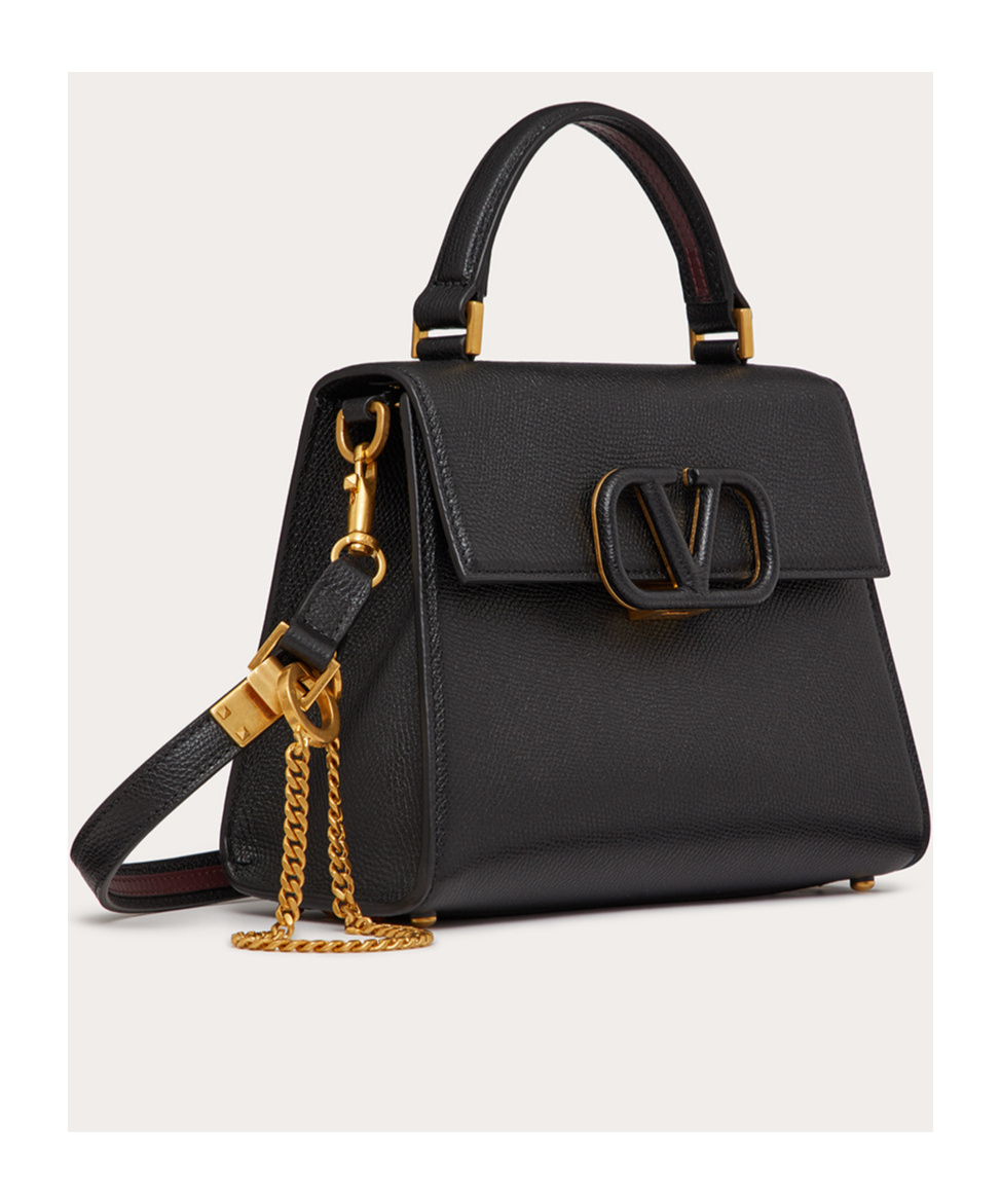 Valentino Vsling Tote Bag In Black