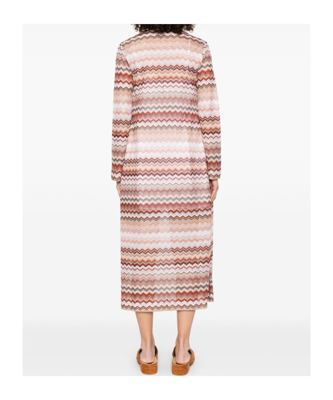 Shop Missoni Zigzag Lamé Cardi-coat In Pink