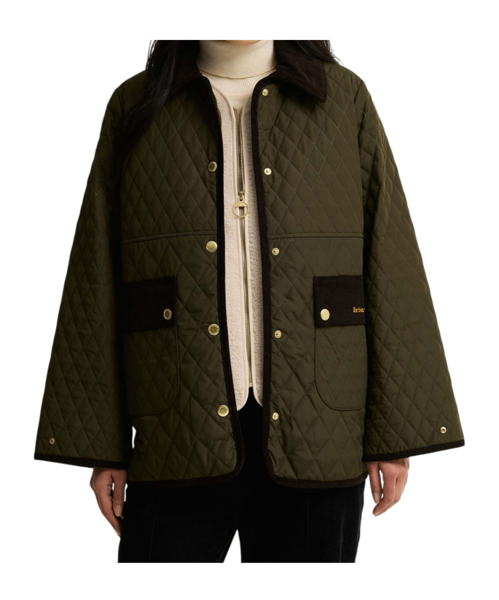 Barbour Whickham Quilted Jacket In Green