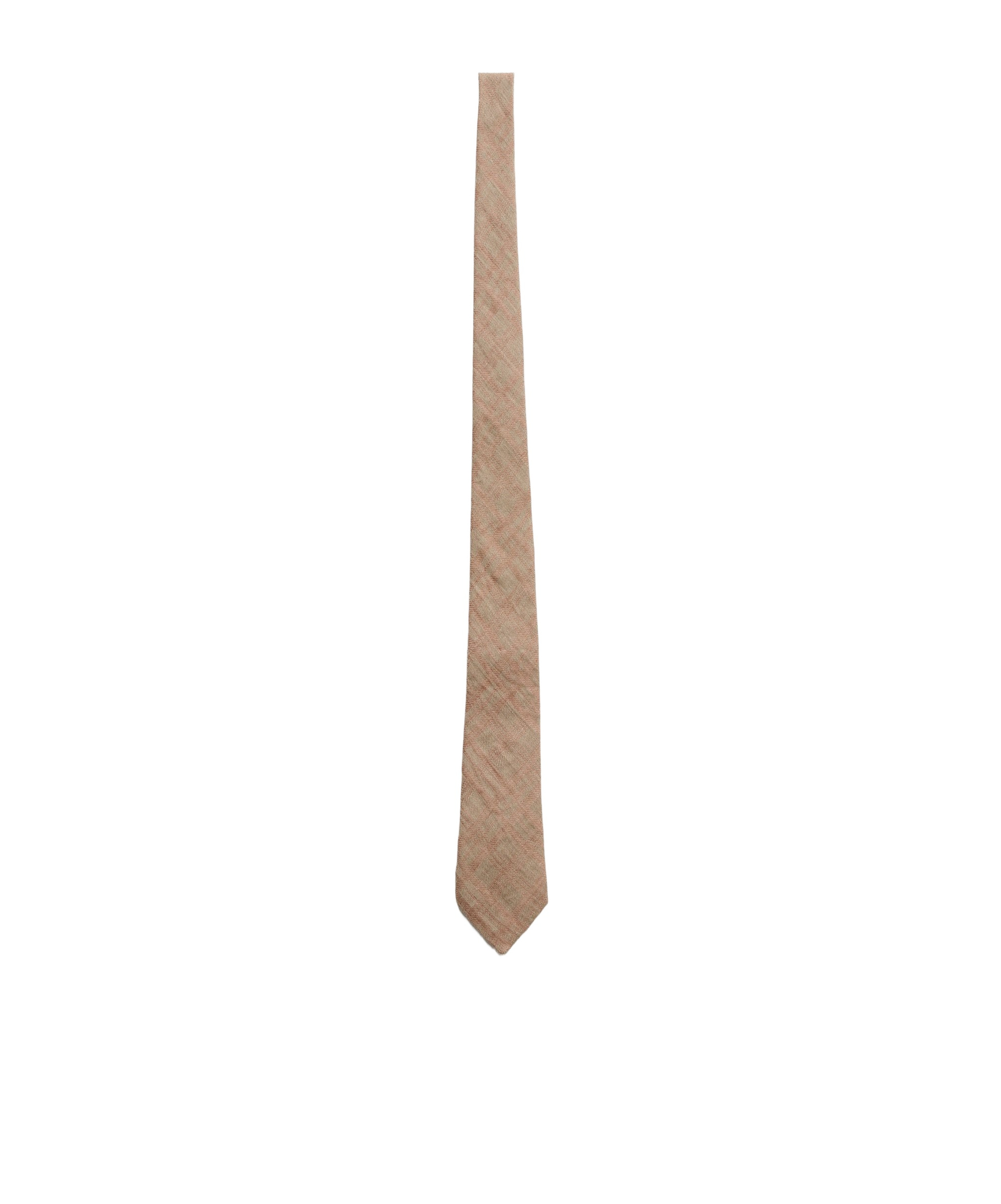 Our Legacy Pink Check Tie In Nude