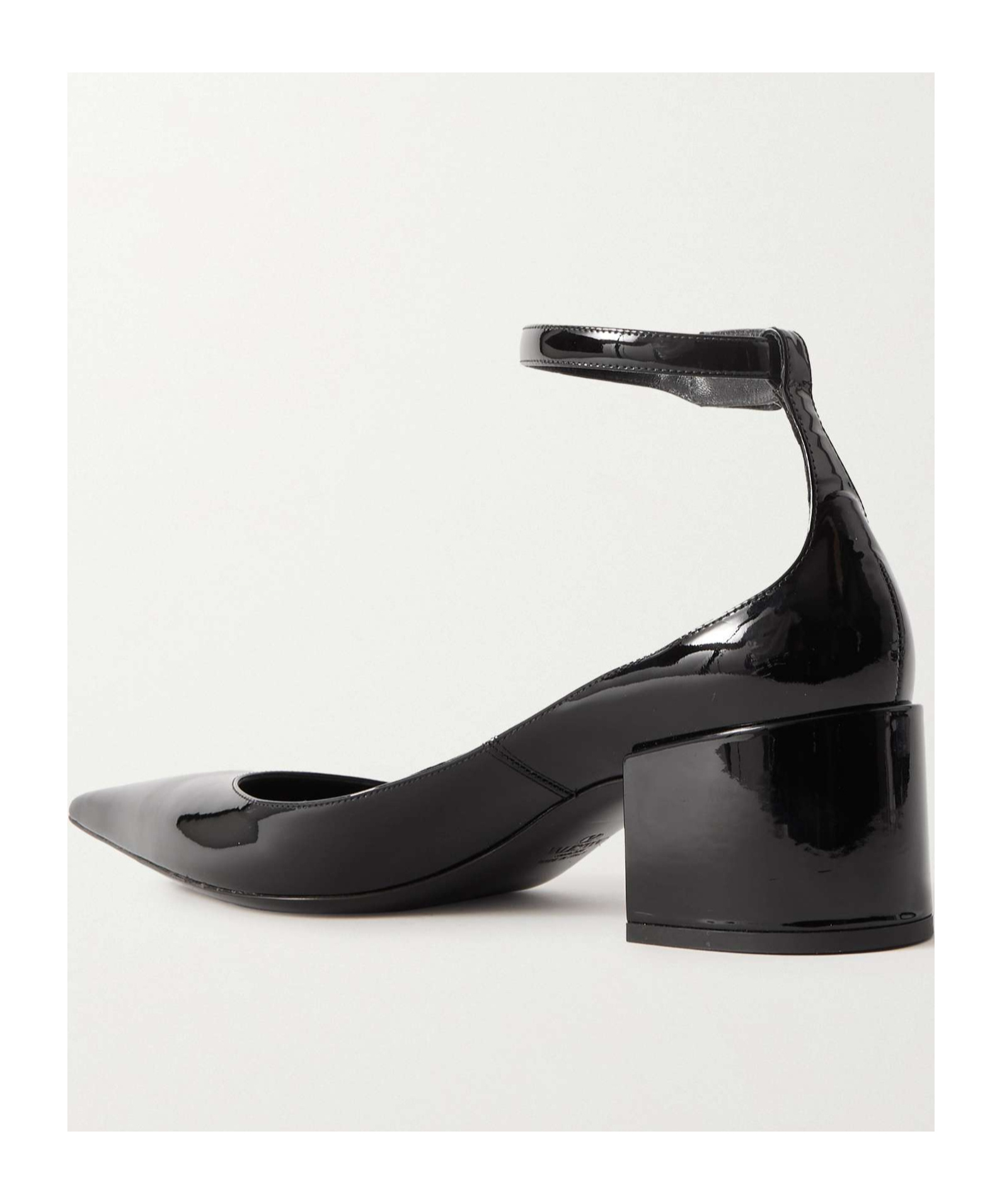 Valentino Vlogo Lockette Leather Ankle Strap Pumps In Black