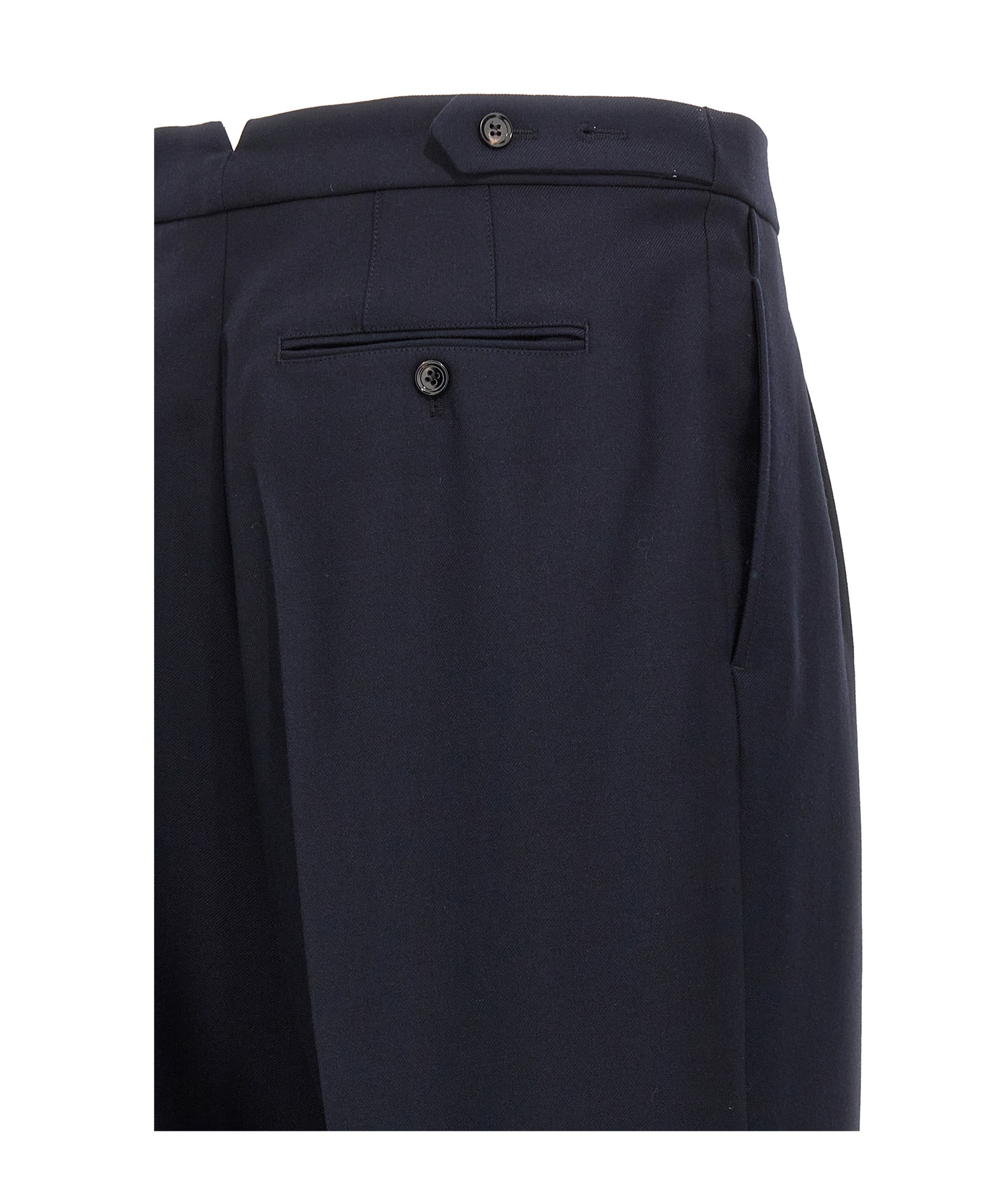 Shop Ami Alexandre Mattiussi Ami Paris Tailored Wide-leg Trousers In Black