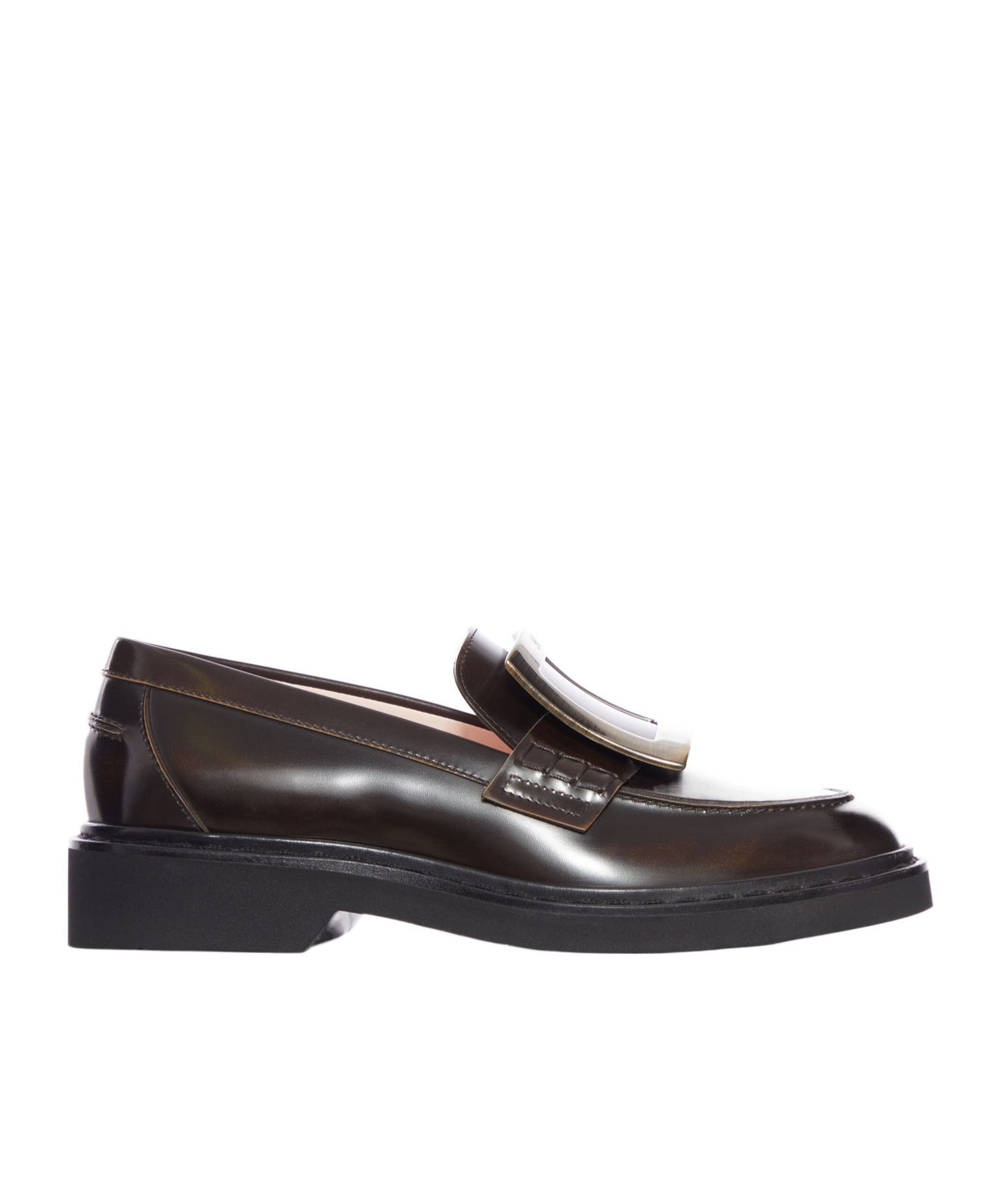 Roger Vivier Viv Rangers Met Buc 25 Loafers In Brown