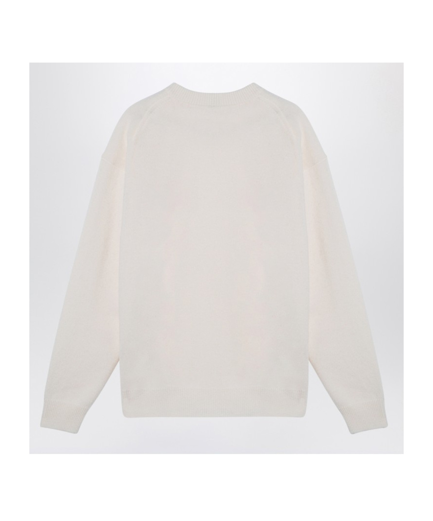 Roberto Collina Crewneck Knit Sweater In White