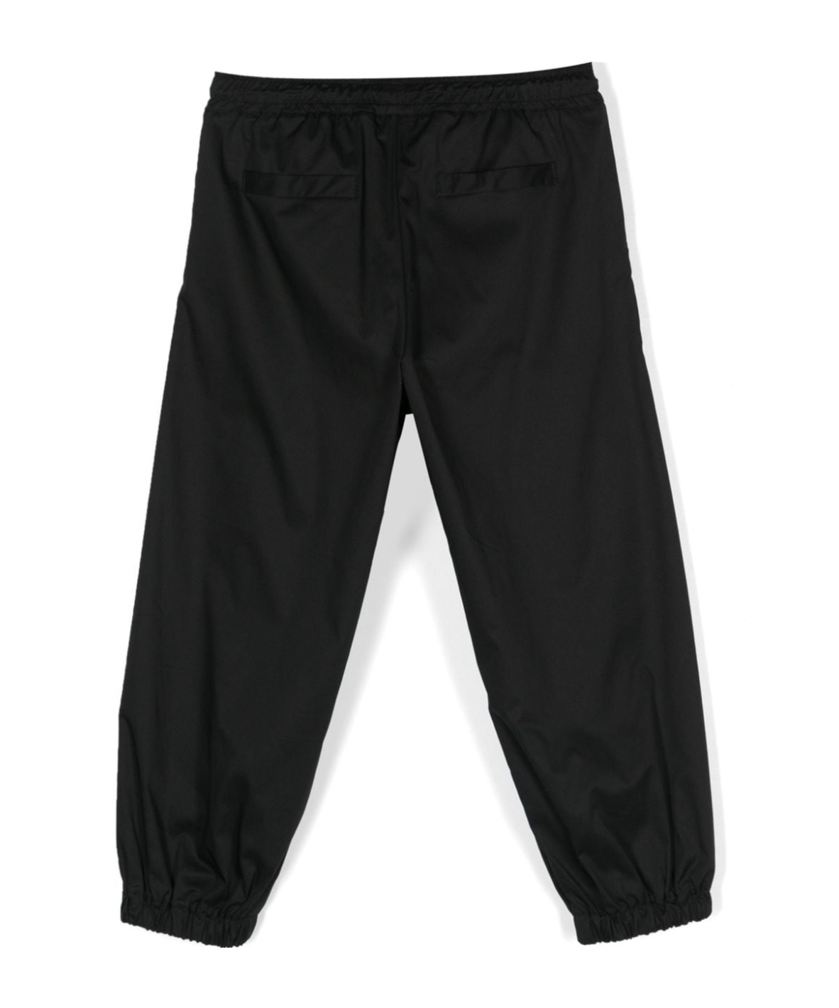Msgm Embroidered-logo Track Trousers In Black