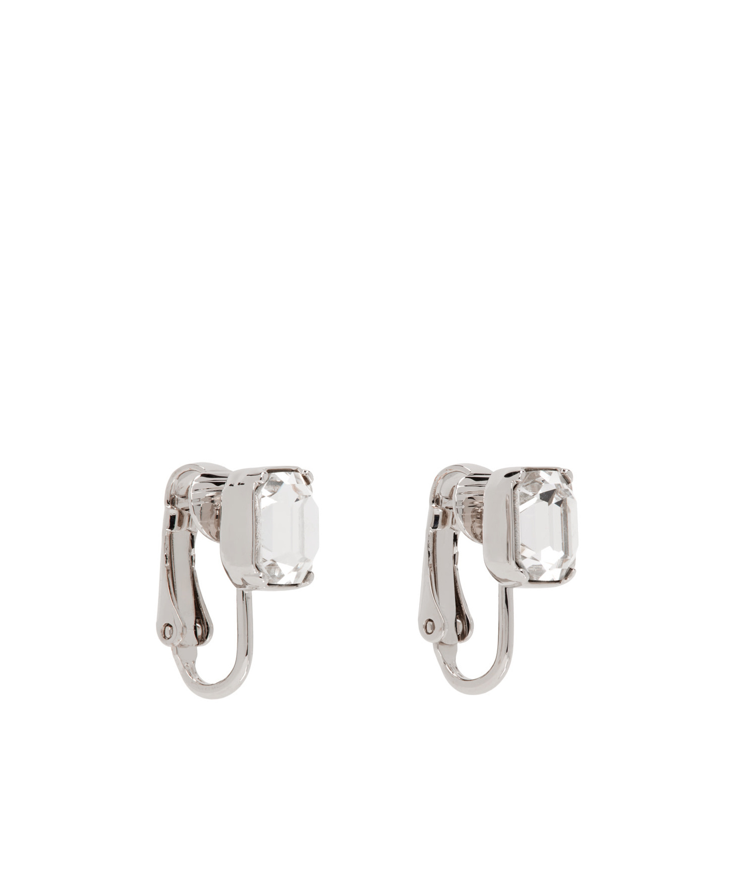 Dsquared2 D2 Classic Crystal-embellished Earrings In White