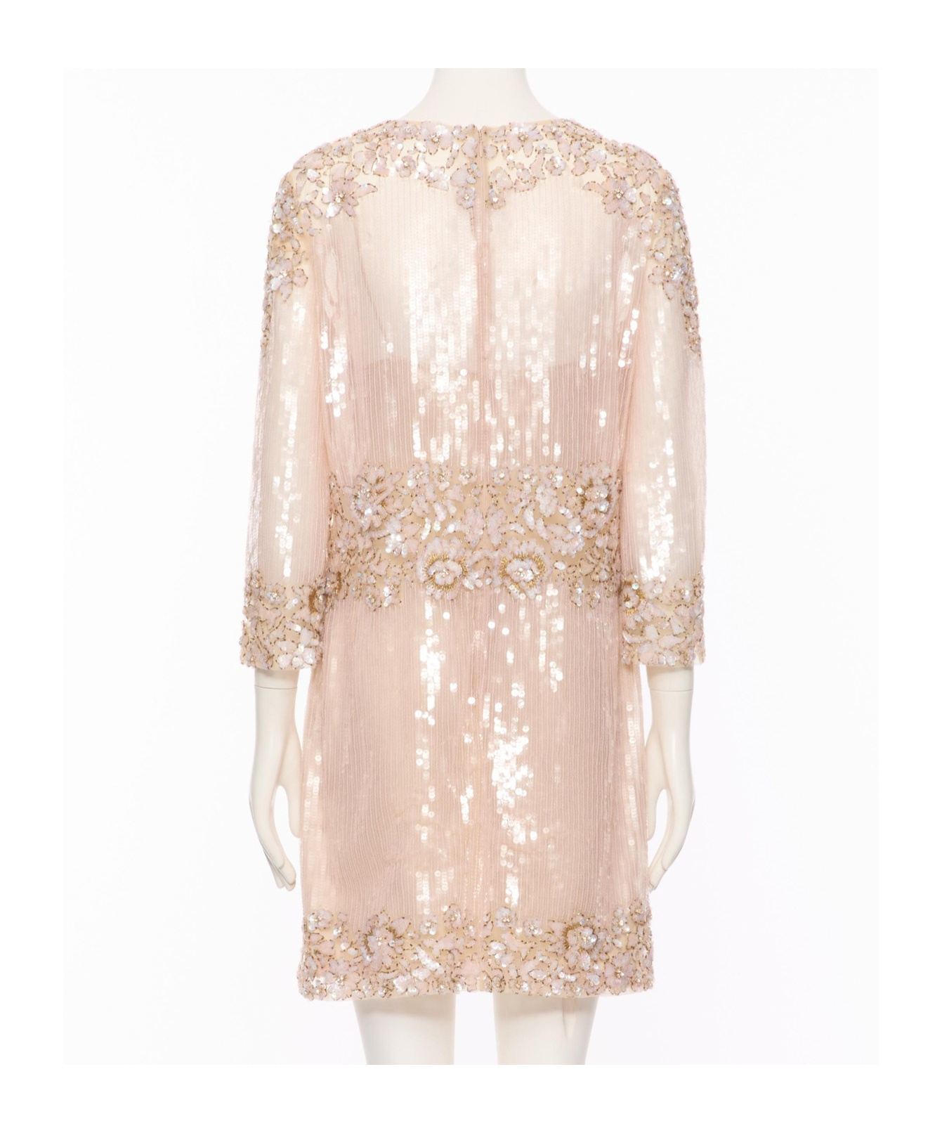 Valentino Tulle Embroidered Short Skirt In Orange