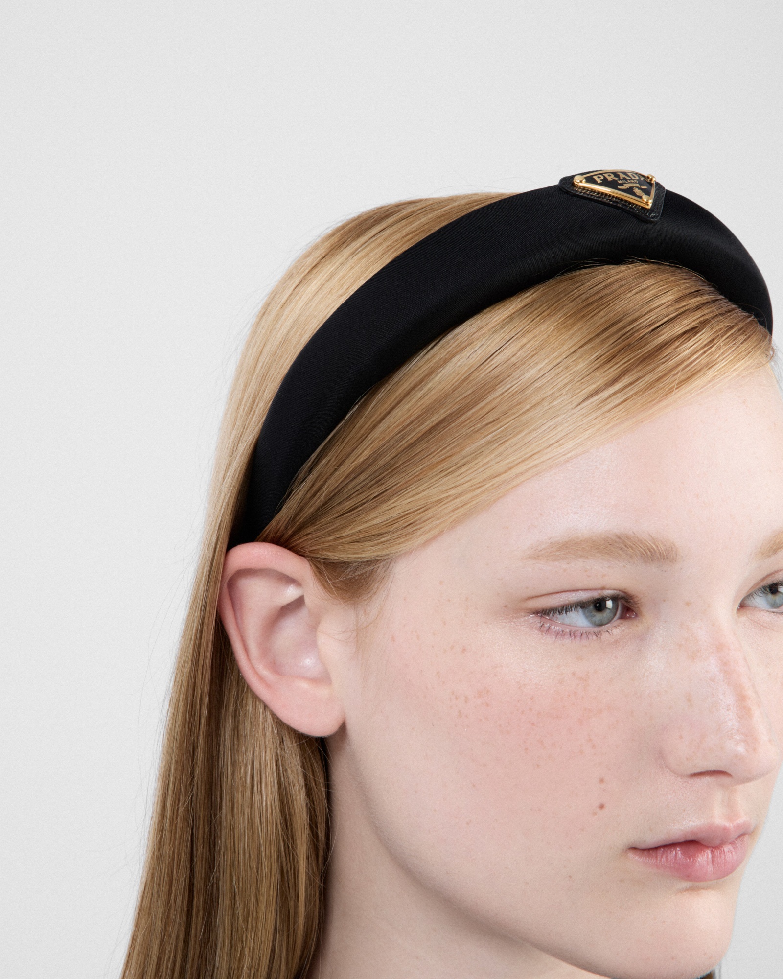 Prada Re-nylon Headband In Black