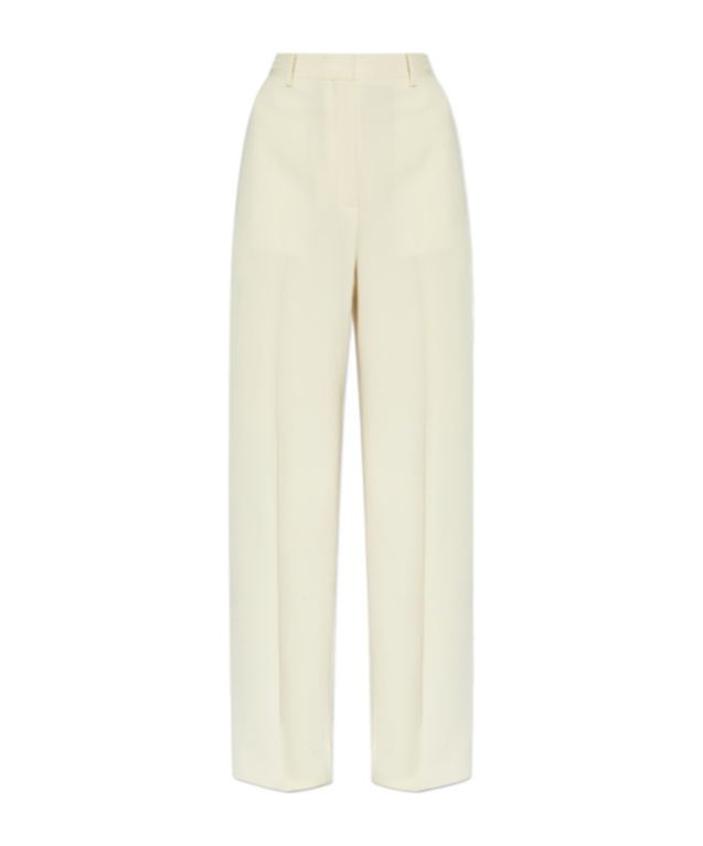 Theory Waistband Loop Casual Pants In White