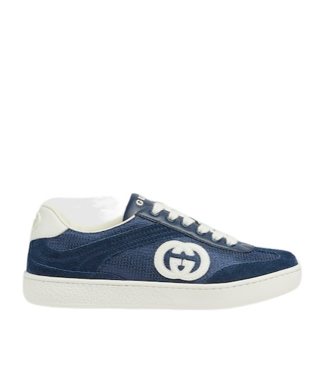 Gucci Interfastening Double-g Sneakers In White